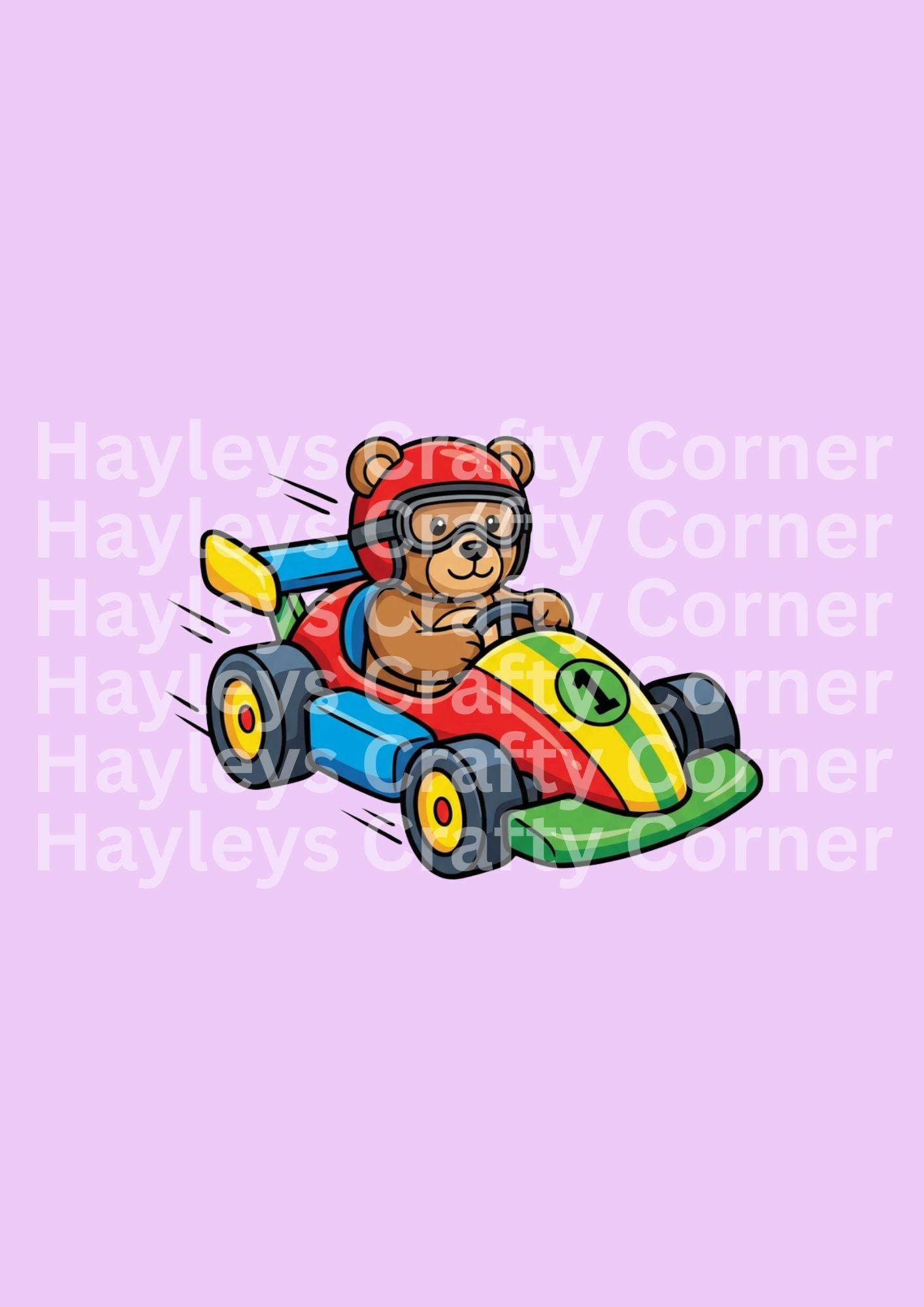 Racing Teddy Bear Go-Kart
