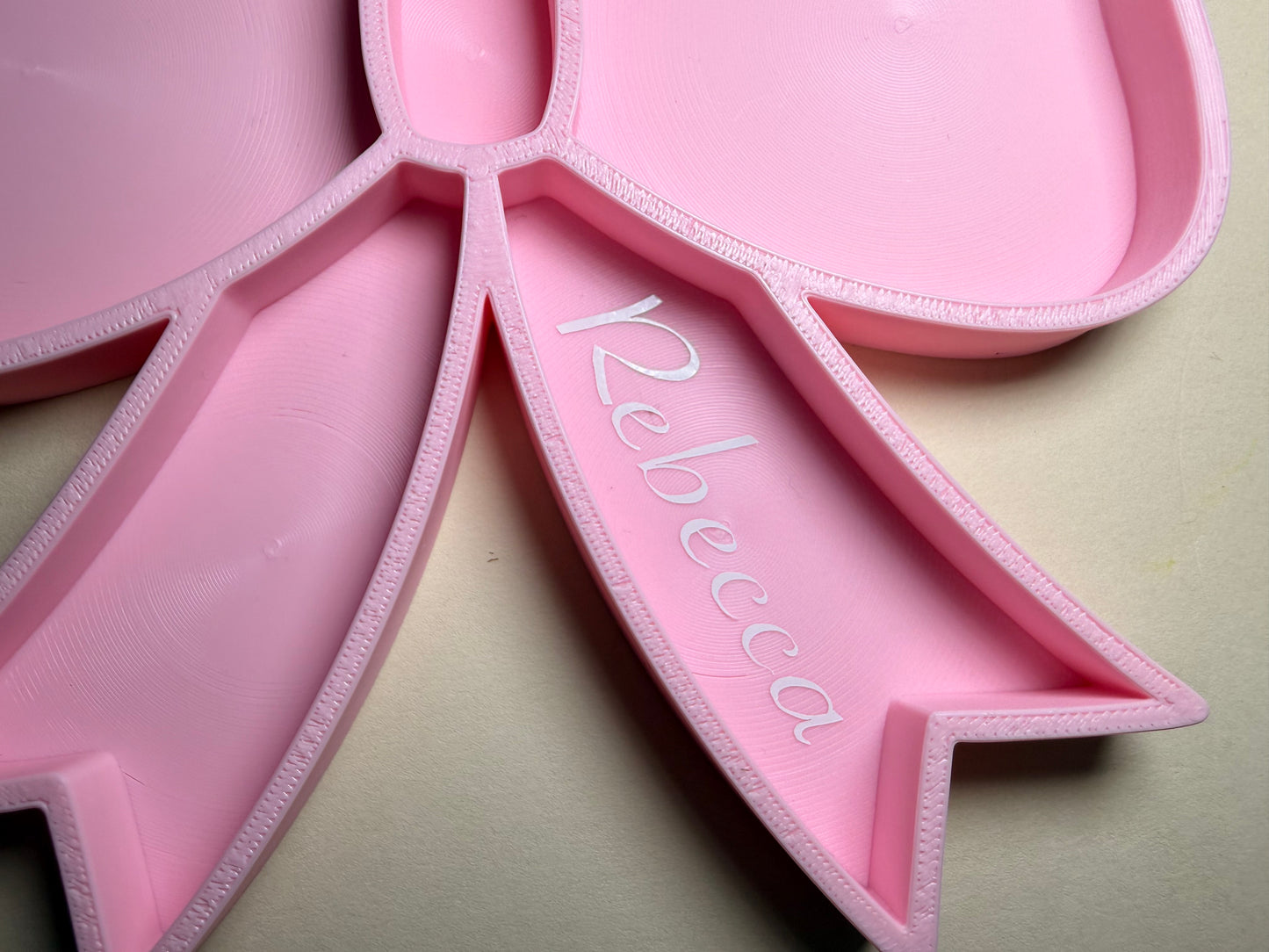 π Personalised 3D Printed Bow Trinket Tray π