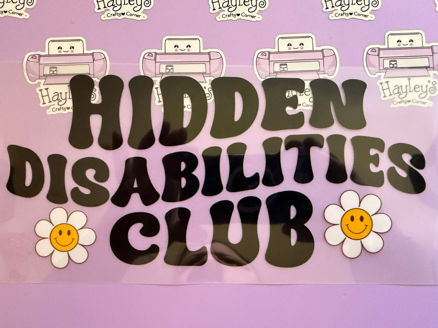 Hidden Disabilities Club – Heat Transfer