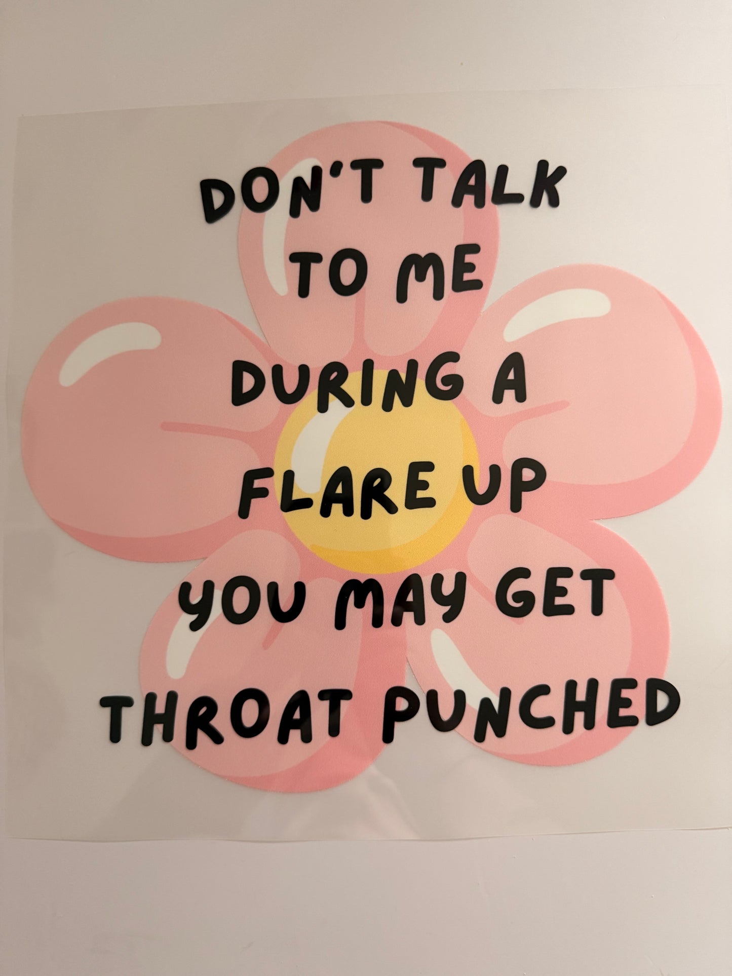 Don’t Talk to Me During a Flare Up – Heat Transfer