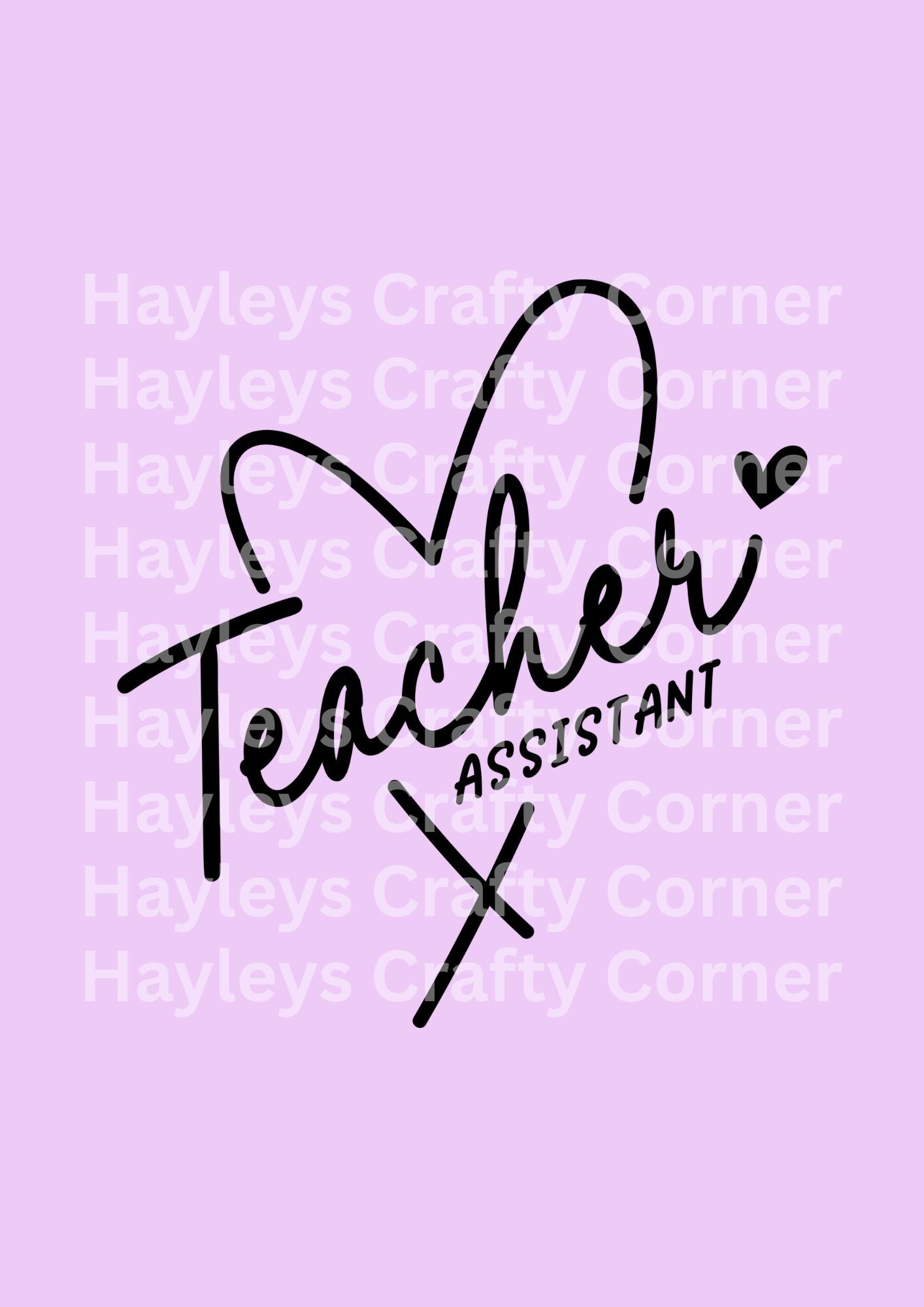 Teacher Assistant Heart Script