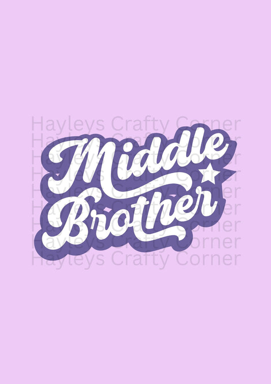 Middle Brother / Middle Sister