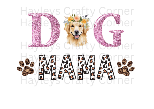 Dog Mum – Floral Golden Retriever