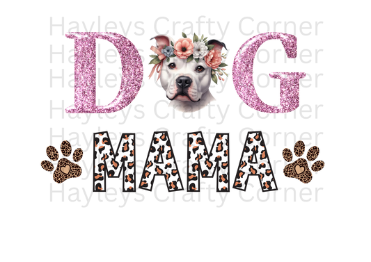 Dog Mum – Floral Staffy