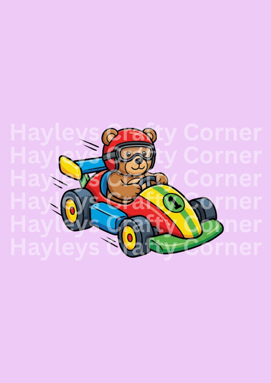 Racing Teddy Bear Go-Kart
