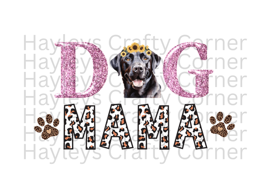 Dog Mum – Floral Black Lab