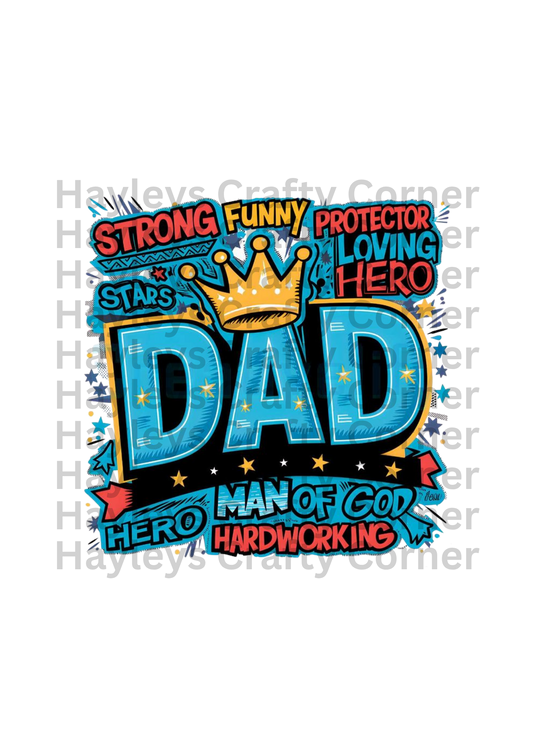 Strong Funny Loving Dad – Man of God Hero