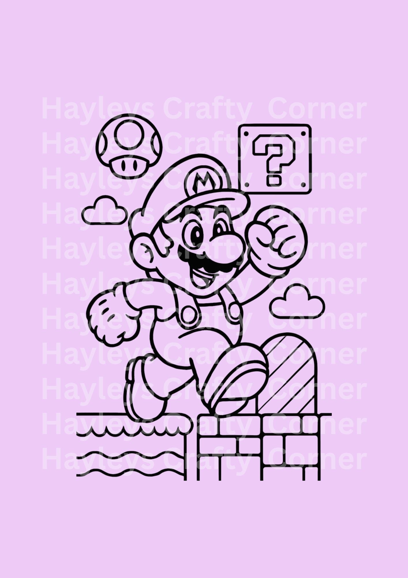 Mario Colouring Heat Transfer