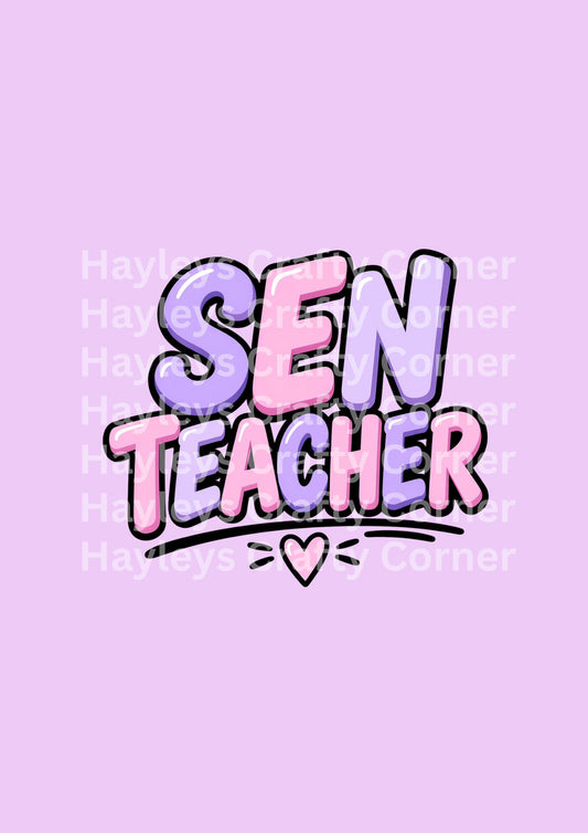 SEN Teacher Pastel Heart