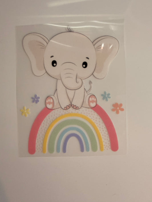 Cute Elephant Rainbow