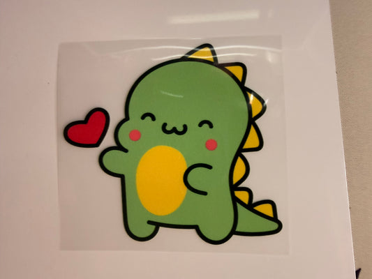 Cute Dino Heat Transfer