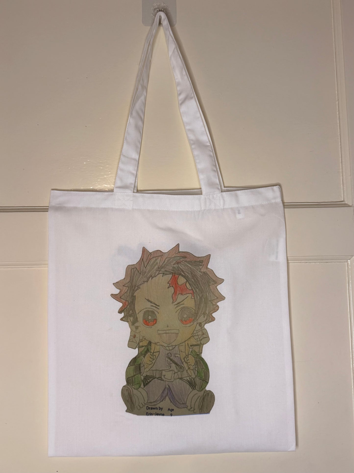 🎨 Personalised Double-Sided Tote Bag – Add 2 Of Your Children’s Drawings