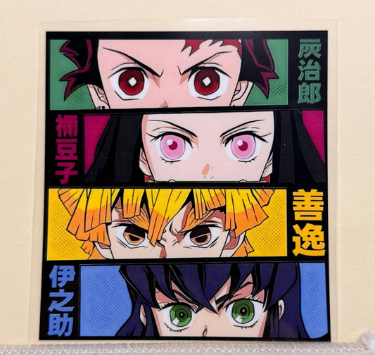 Demon Slayer Inspired Anime Heat Transfer