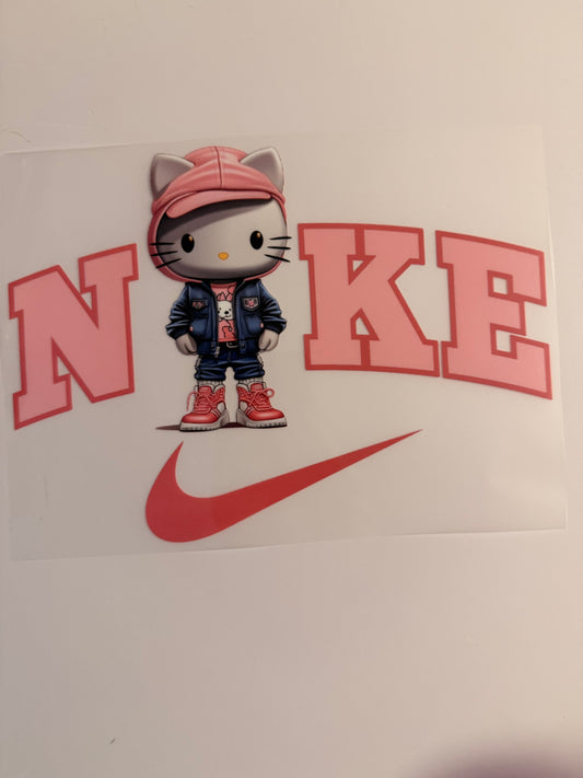 Cute Nike Hello Kitty Heat Transfer