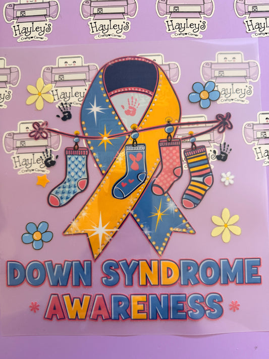 Down Syndrome Awareness Ribbon – Heat Transfer Design