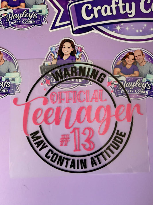 Official Teenager #13 Birthday Shirt
