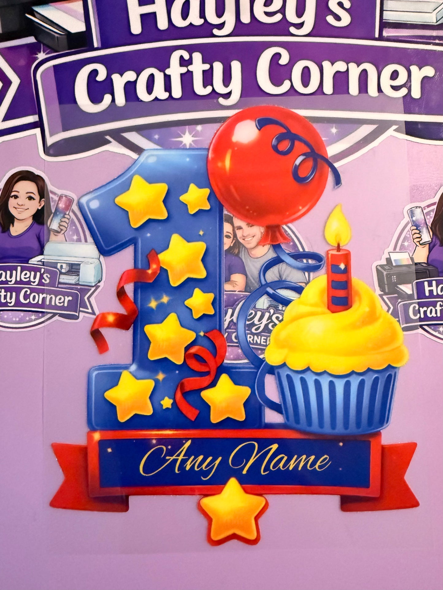 Personalised 1st Birthday - Heat Transfer