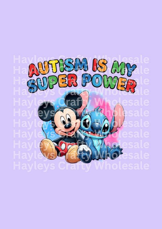 Autism Is My Super Power Mouse & Alien Friends