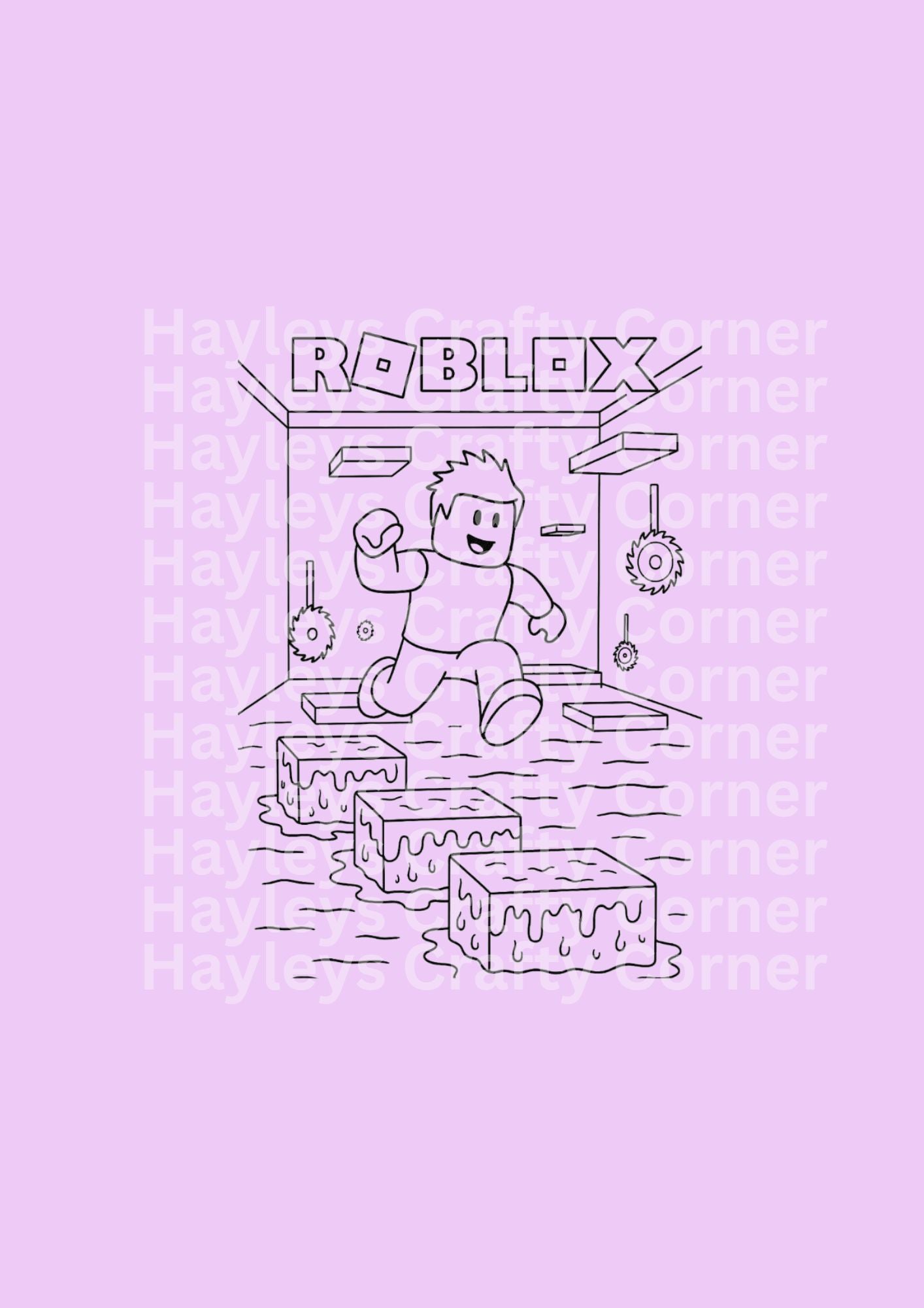 Roblox Colouring Heat Transfer