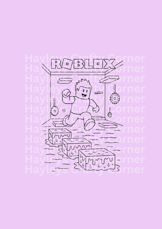 Roblox Colouring Heat Transfer