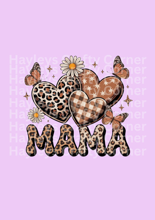 Mama Leopard Hearts