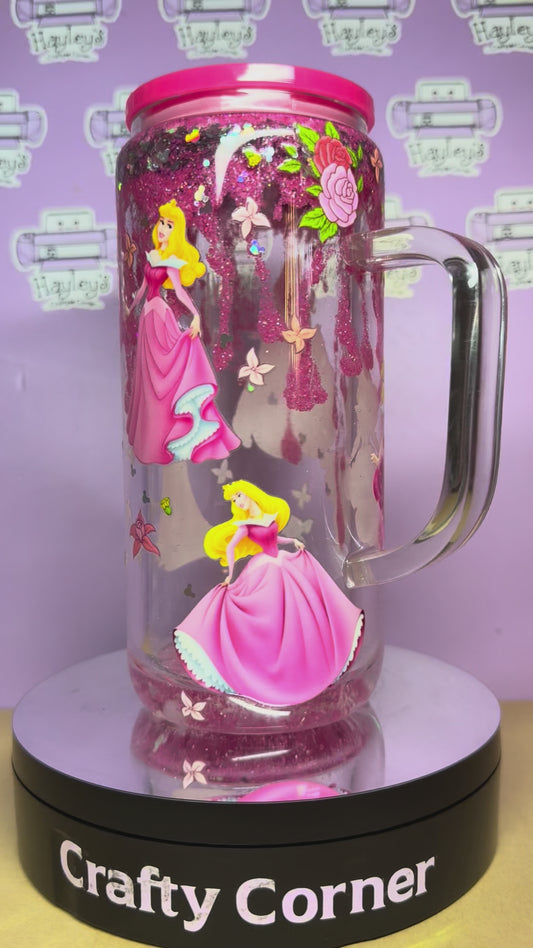 💤✨ Sleeping Beauty Glitter Jar – Handmade Sparkle Magic ✨💖