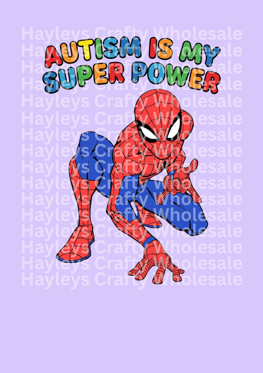 Autism Is My Super Power Superhero Action